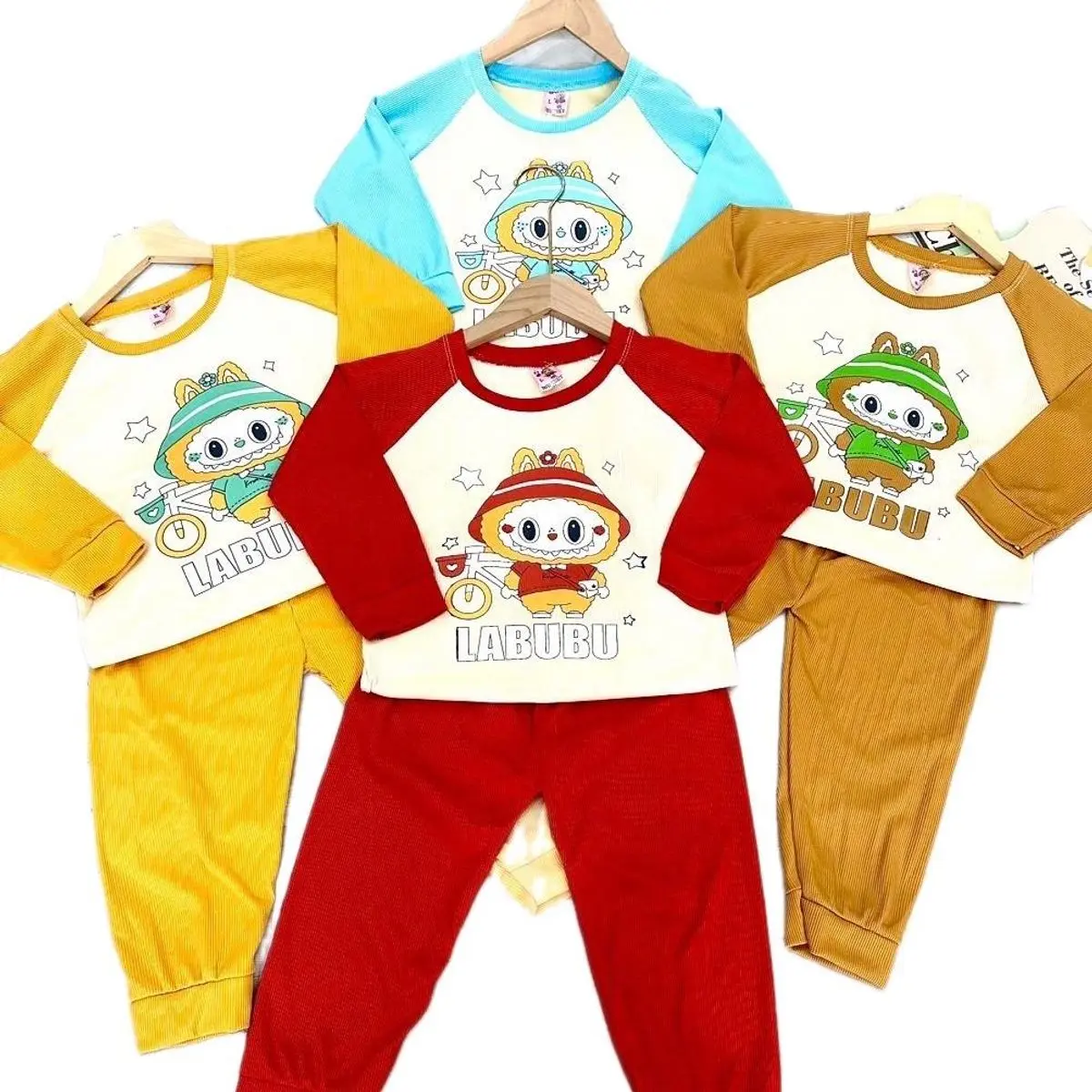 Combo 3bộ Tay dài tăm lạnh Bé trai, Bé gái, mềm mịn thoáng khí