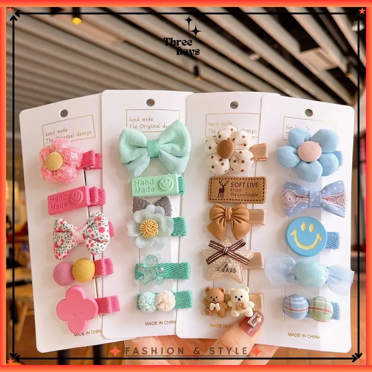 TD - JEPITAN RAMBUT ANAK 5PCS FASHION KOREA HAND MADE / JEPITAN RAMBUT ANAK MODEL KOREAN CUTE 0