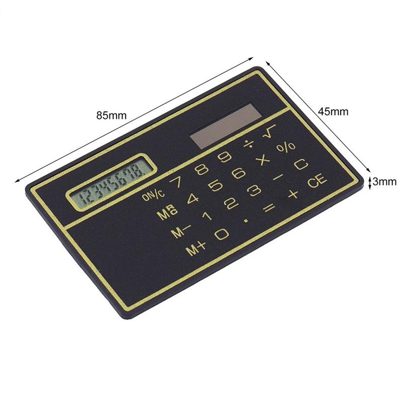 Product Introduction of 8 Digit Slim Credit Card Cheap Solar Power Pocket Calculator Portable Mini Calculator Worldwide Wholesale 27