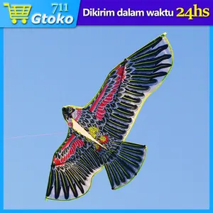 1,7 meter Layangan Elang Jumbo Lukis Kain Layang Elang Mainan Layangan Layangan Jumbo motif elang mainan layang layang ke layangan layanglayang naga sukhoi olahraga seot gapangan celepuk sukoi karakter burung elang