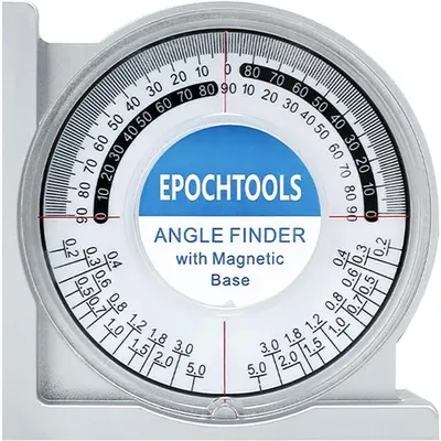 Modelcraft 5-in-1 Angle Rule & Gauge - Pocket-Size Measuring Tool With Center Finder, Circle Divider & Drill Point Gauge