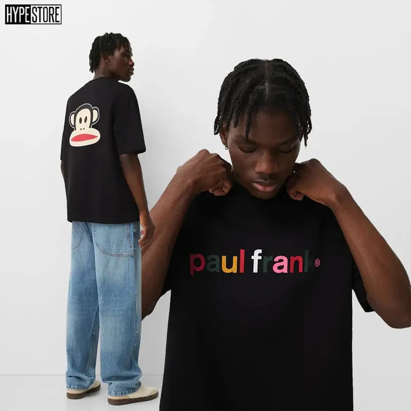 Hypestore Kaos Pria - Bershkka Paul Frank Plush Short Sleeves 3