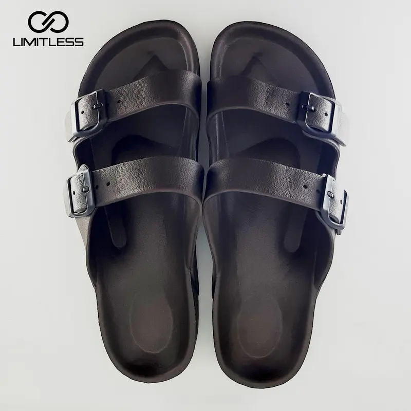 Sandal Tali Pria Sandal Selop Laki-laki Sendal Strap Cowok Kasual Sendal Ringan Bahan Karet Anti Air 7
