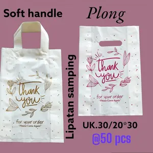 Kantong Plastik PE motif soft handle uk.30/20*30 kantong handphone kantong hijab dll Belanja
