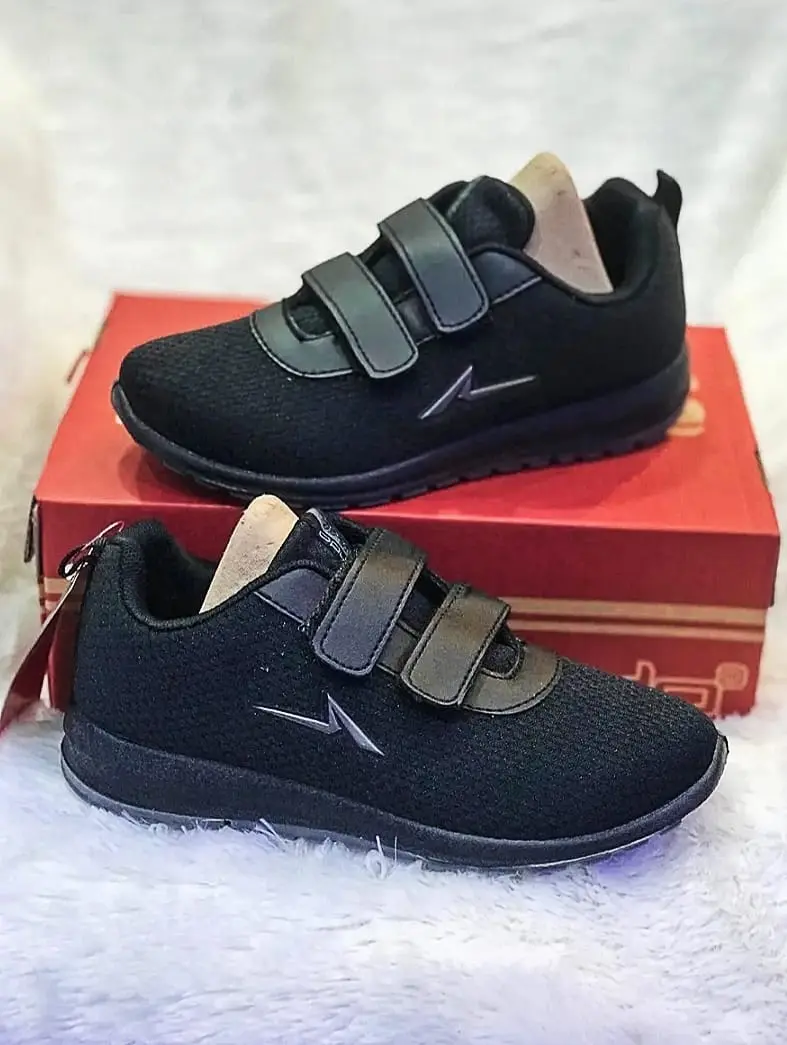 Sepatu Sneakers Ando Liam 29-38 Pria Anak sampai Dewasa - Hitam&Hitam putih Fashion