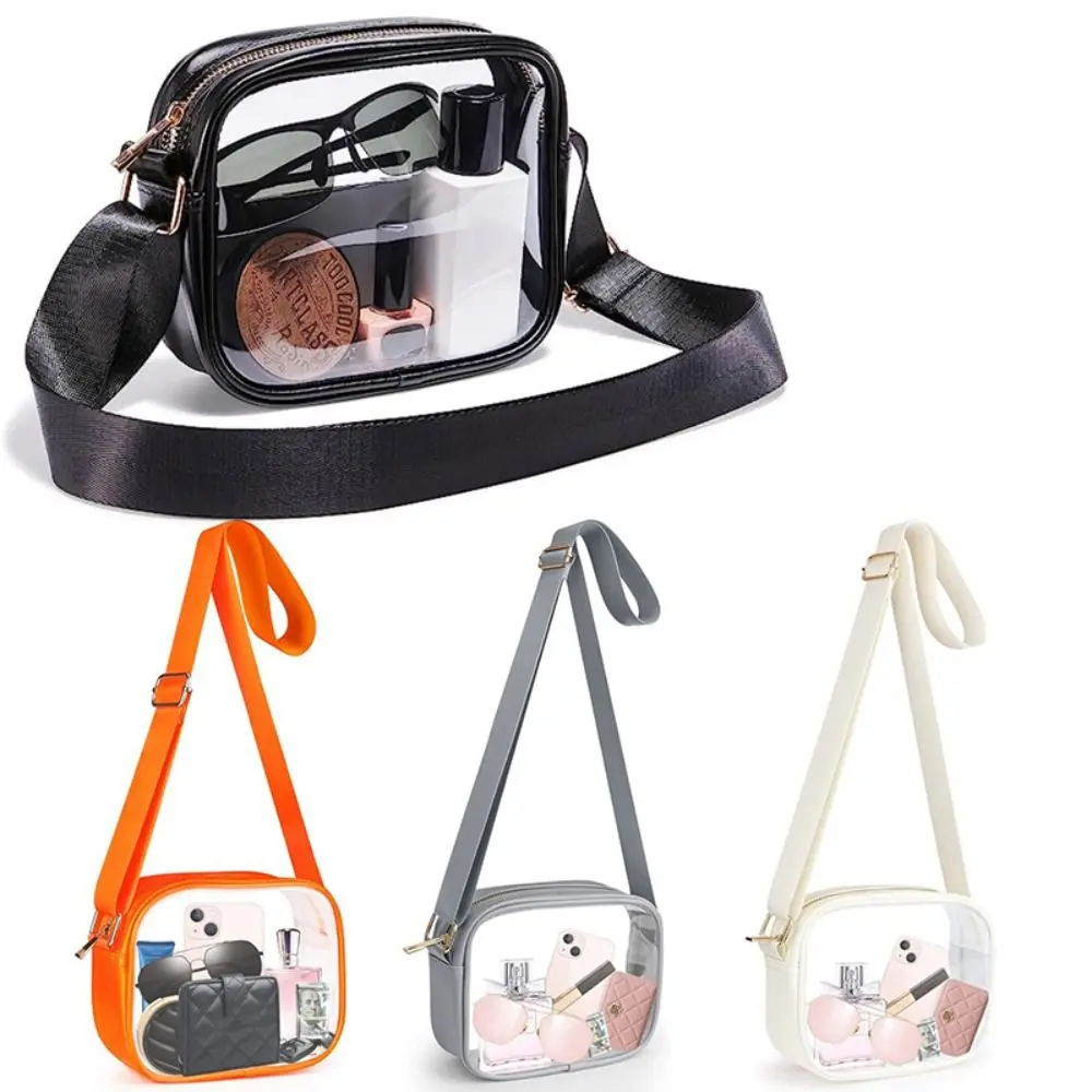 Túi Đeo Vai Trong Suốt Cho Nữ, Túi Xách PVC PU Thường Ngày Mới, Túi Đeo Chéo Du Lịch Thời Trang Cho Nữ, Ví Đựng Điện Thoại
