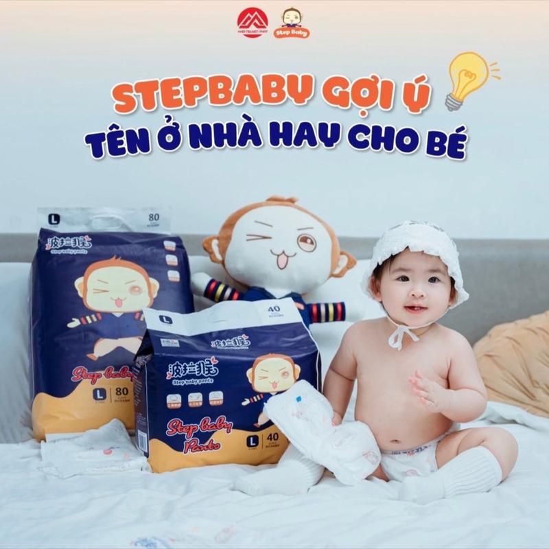 Bỉm khỉ Step BaBy nội địa trung siêu mỏng chống hăm s92 M86 L80 XL74 XXL68 XXXL68