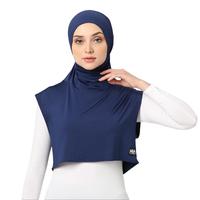 Gambar HIA EveryWear Adeeva Sport Hijab Running Outdoor & Indoor Slim Spandex Premium stretch kerudung  instan Nyaman Panjang Muslim Pad - HITAM, All Size dari HIA EveryWear Kota Bandung 3 Tokopedia