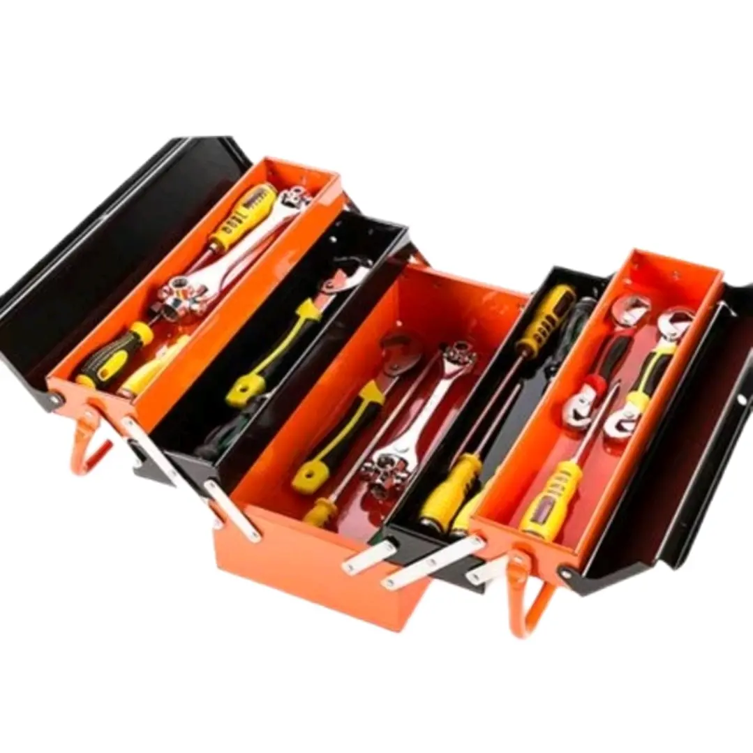 THùng đựng đồ nghề cỡ 42*20*20 bằng Thép 5 ngăn 3 Tầng đựng dụng cụ tiện lợi độ bền cao