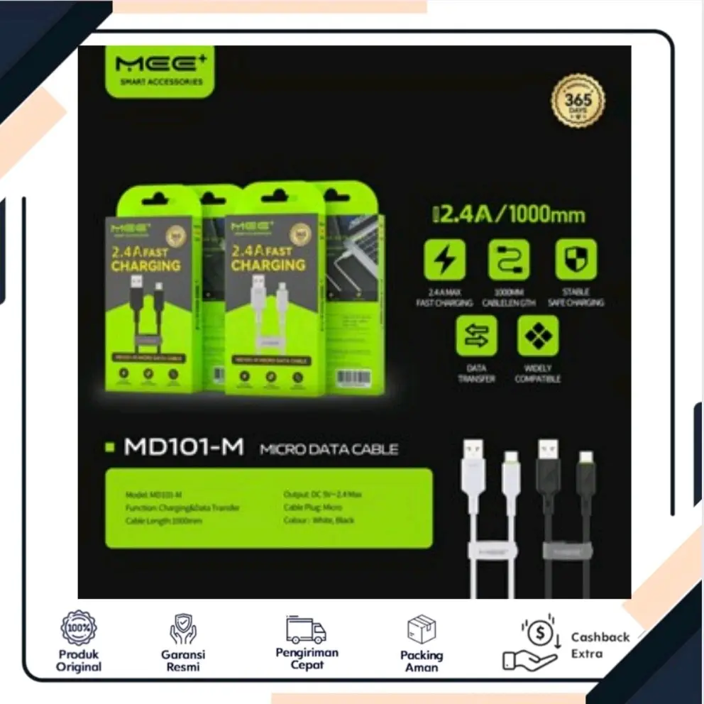 Jual FOOMEE NA02 Type-C 2.4A max 1M Brushed Data cable