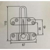 Gambar Door Guard Onassis ONS11A-1- Doorguard Penahan Pintu Kunci Gembok A23 dari Dunia Acc shop Kota Administrasi Jakarta Utara 5 Tokopedia