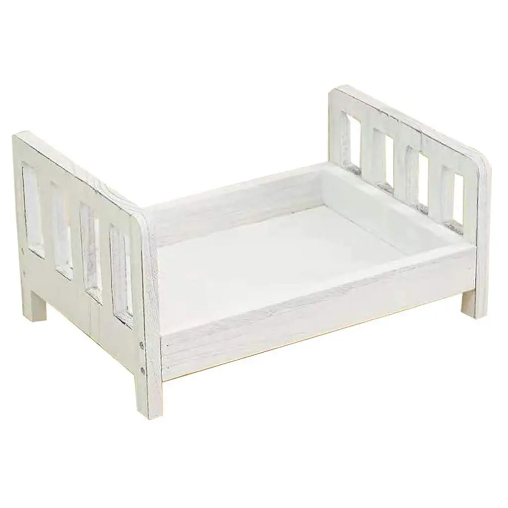 New Baby Wood Bed Photography Props  Photo Crib For Newborn Baby Props