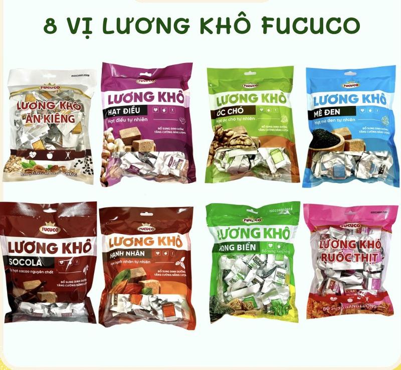 Lương Khô Vị Hạt Điều Fucuco Túi 400g Nhiều Vị