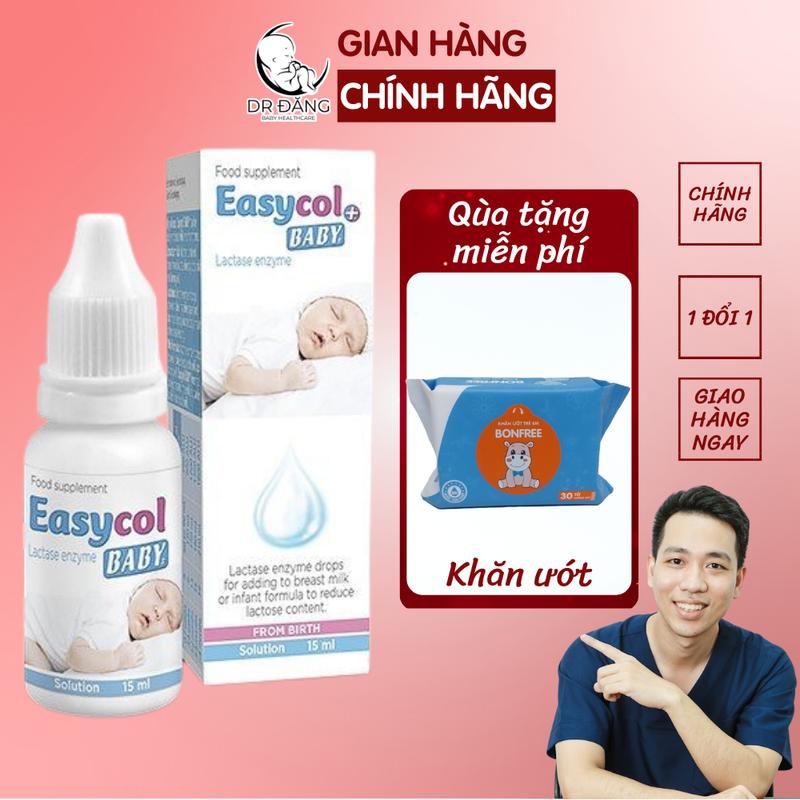 [Chính hãng - Tặng quà Easycol bổ sung enzym Lactase hỗ trợ tiêu hoá cho trẻ sơ sinh và trẻ nhỏ Vitamin Cho Bé Men tiêu hóa