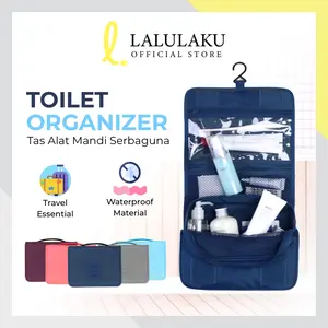 TOILET ORGANIZER BAG / TAS PERALATAN MANDI MAKEUP TRAVEL MATE