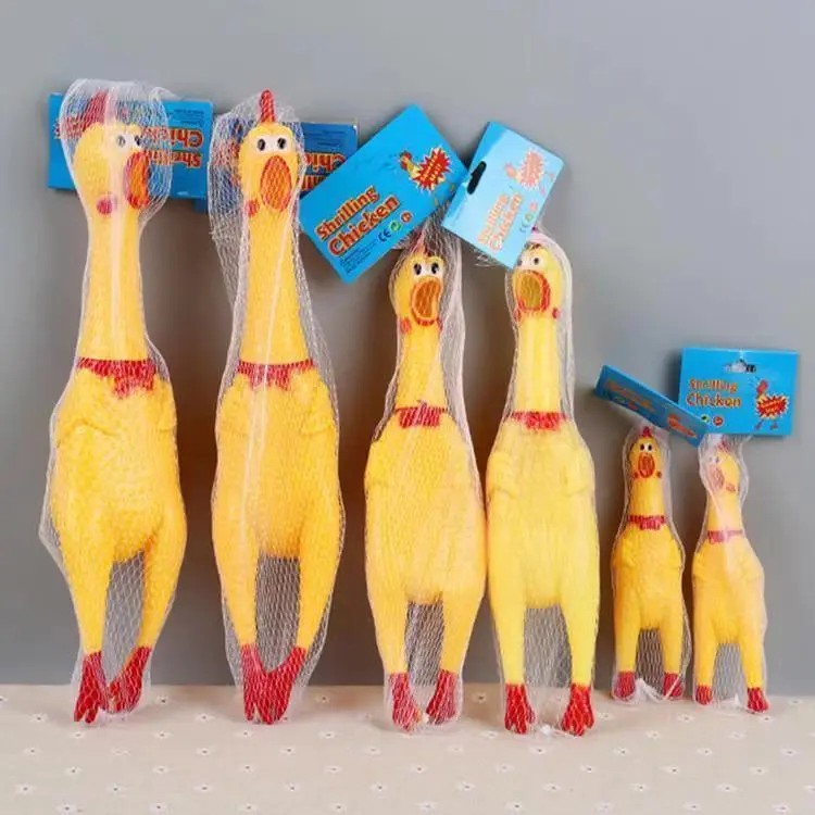 [1596 Positive Reviews] Dog Toy Screaming Desperate Chicken Durable Chew Toy Stress Relief Sound Bite Resistant Battle Sound Teeth Grinding Stress Relief