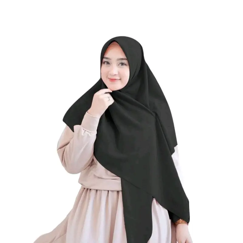 Hijab Segi Empat Bella Square Syar'i Jumbo 130x130cm - Bahan Polycotton Premium Grade A/Doble Haycont - Cantik, Lembut Kerudung Syari 5