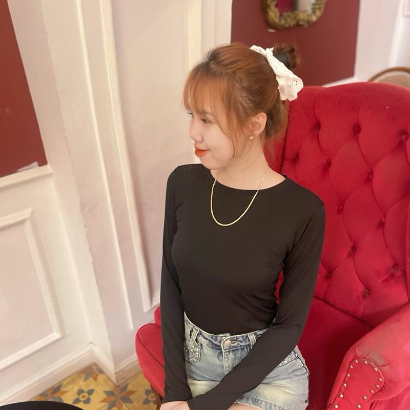 Combo 3 áo thun tay dài nữ cổ tròn dáng dài chất thun tăm lạnh quảng châu ,có 2:size ;số 1:phù hợp từ :38kg-48kg .số 2:phù hợp từ 48kg-58kg 0