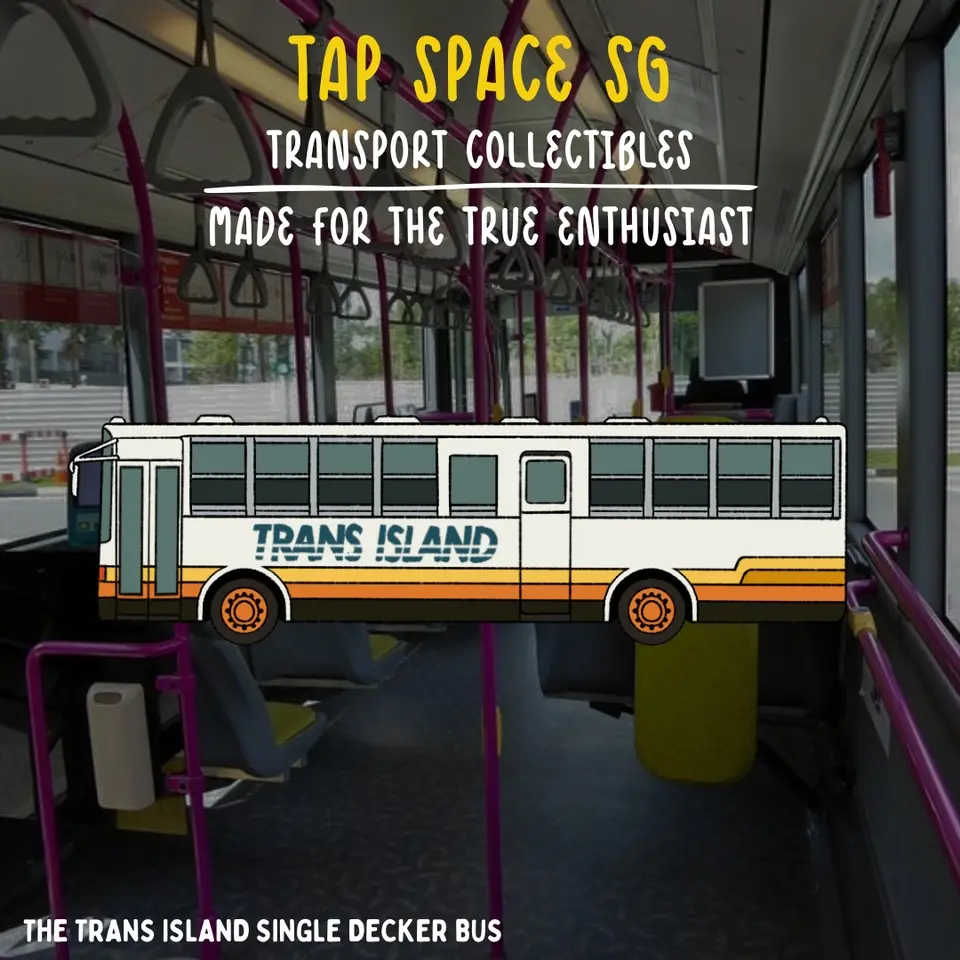 The Trans-Island Single Decker Bus Keychain