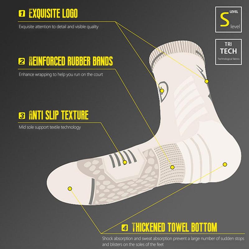 Product Introduction of 1pair Men Women Sports Basketball Socks Breathable Bottom Socks Professional Socks Outdoor N9V2 32