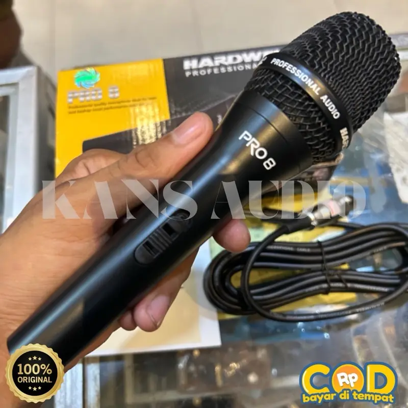 MICROPHONE HARDWELL PRO 8 / PRO 8 (ORIGINAL) Hitam Putih 0
