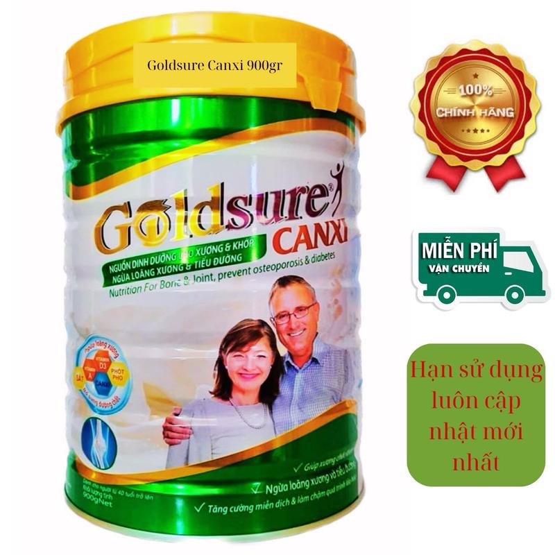 Sữa công thức Goldsure Canxi (hộp thiếc 900g, date 2026)