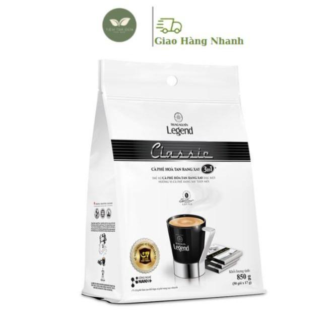 Trung Nguyên Legend - Cà phê sữa hoà tan rang xay 3in1 Classic - Bịch 50 gói x 17gr Cafe Coffee