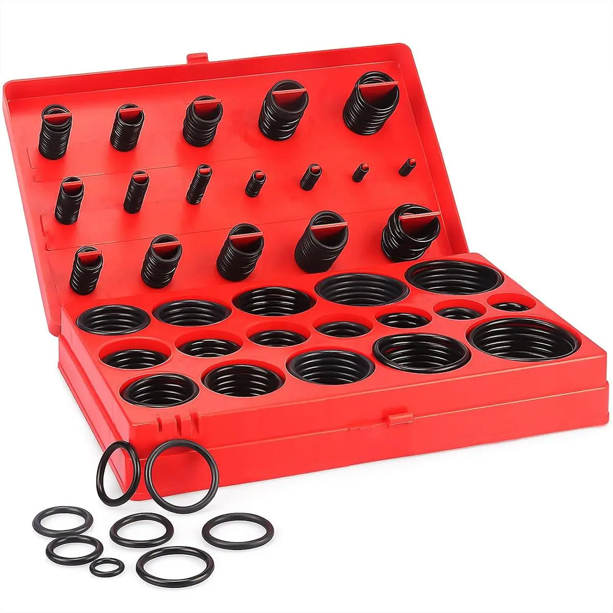 Heavy Duty O Ring Kit, Multipurpose O-ring Assortment Kit, Metric O-ring Parts Assortment, Washer Gasket Set for Pressure Washer, Industrial Plumbing Sealing Repair, Gas Connections