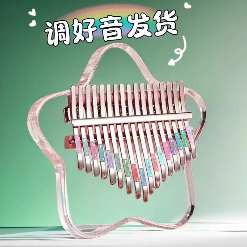 Kalimba, Đàn Piano Ngón Tay Cái, Đàn Piano Ngón Tay Trong Suốt Pha Lê, Thích Hợp Cho Người Mới Bắt Đầu, Nhạc Cụ Học Sinh, Quà Tặng Cho Bé Gái, 17 Tông Và 21 Tông Có Sẵn, Phát Hành Năm 2024 4