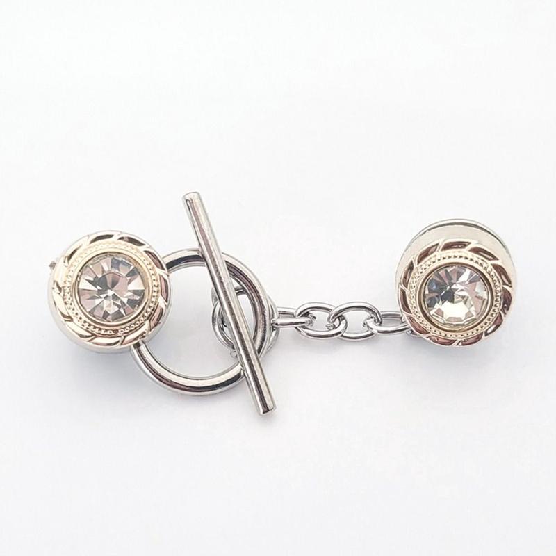 Product Introduction of HQ923 Vintage Rabbit Nail-Free Cardigan OT Buckle Triangle Crown Flower Anti-light Brooch Waist Buckle Button Clasps Close Neckline Decorative Brooch Trousers 12