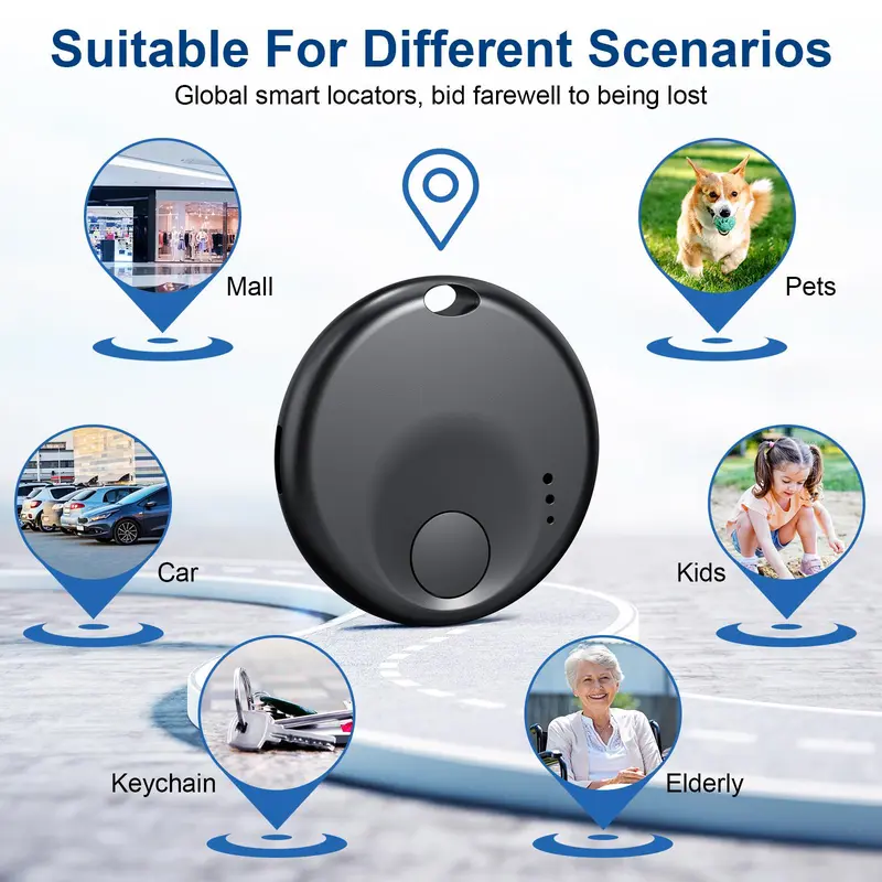 GPS Tracker for iOS, Anti-loss Reminder Device, MFI Rating Locator Key Pet Child Elderly Anti-loss Tracker, Smart Device Anti-loss Tracker 5