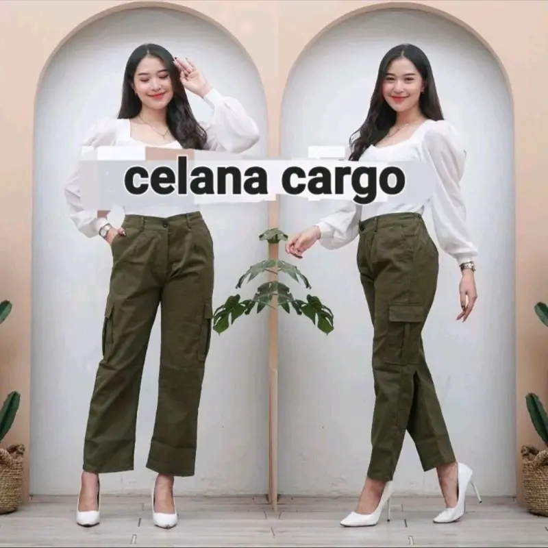 Celana Wanita Cargo Resleting Terbaru 2