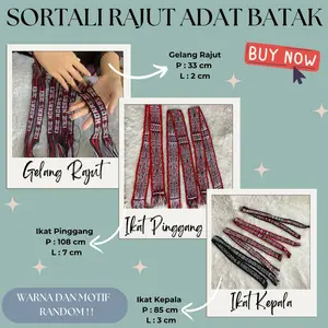 Ikat Kepala Rajut Batak / Ikat Pinggang Rajut / Souvenir Khas Batak / Sortali Rajut Batak / T U R