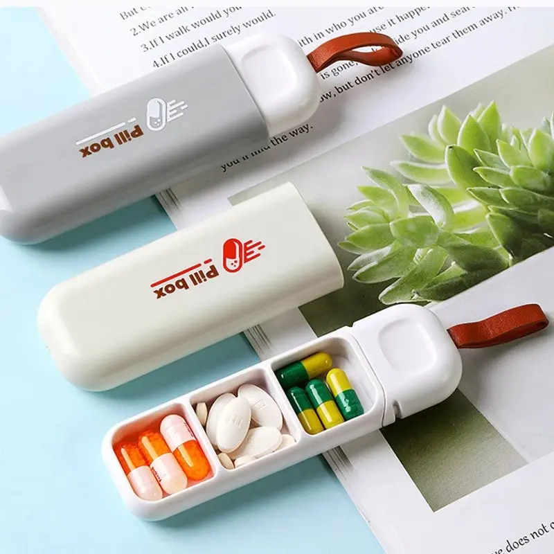 Hộp đựng thuốc chia 3 ngăn tiện lợi 0