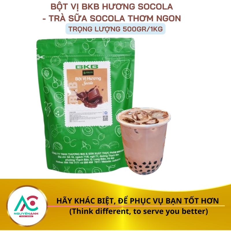 Bột vị SOCOLA BKB 1kg Pha Trà Sữa Socola Thơm Ngon Màu Đẹp
