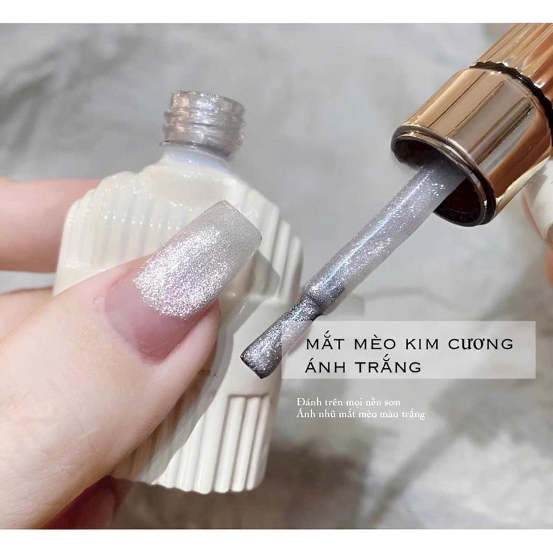 Mắt mèo kim cương ánh trắng chuyên dụng cho dân làm nail Bền
