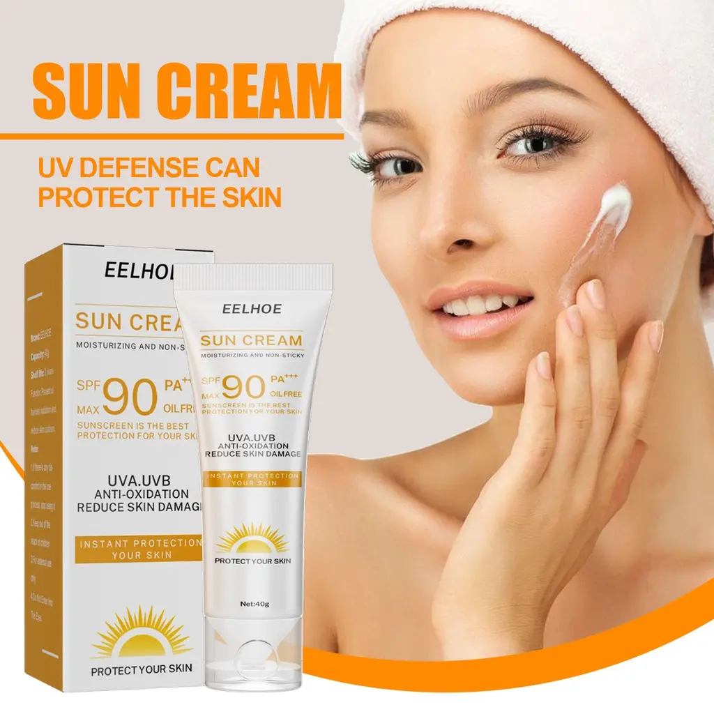 Facial Body Sunscreen Sun Cream Sunblock Skin Protective Cream Anti Sun Facial Protection Cream SPF 90 Skincare Comfort Skincare Comfort