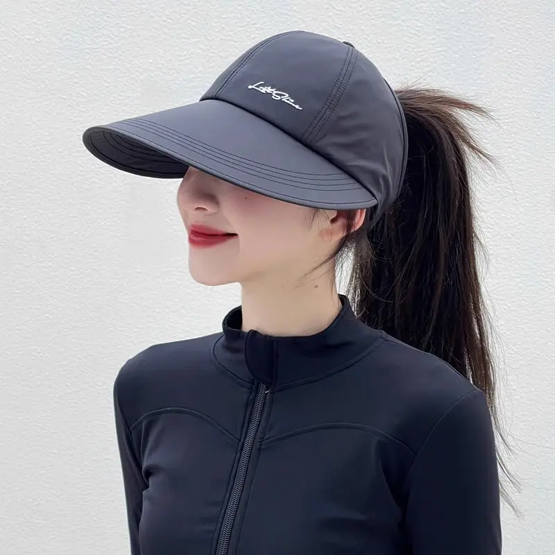 Mũ Chống Nắng Rộng Vành, Dành Cho Nữ Và Nam, Có Chống Tia UV, Mũ Bóng Chày Ngoài Trời, Mũ Mỏ Vịt Nhanh Khô, Lưới Phía Trên, Có Mở Tóc Đuôi Ngựa mũ  lưỡi  trai  nữ mũ  nửa  đầu  nữ