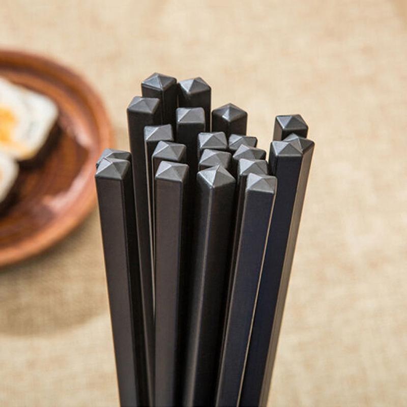Product Introduction of 1 Pair Japanese Chopsticks Alloy Non-Slip Sushi Chop Sticks Set Chinese Gift 6