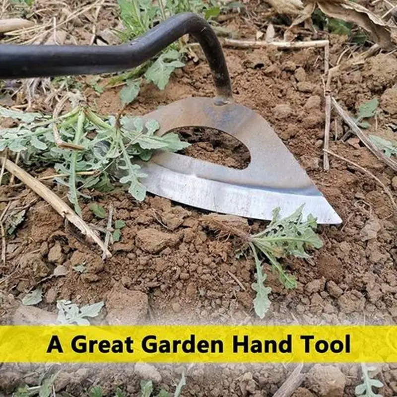 Garden Hoe Steel Blade Asarol Handheld Weeding Rake Digging Ridging for Vegetable Garden Weeding Tools Handheld Rake Farm Agriculture Planting