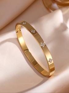 Pulsera Elegante de Circonia de Cobre para Mujer, Diseño de Estrella Brillante, Regalo de Joyería para Mujeres, Perfecta para Uso Diario y Ocasiones Especiales
