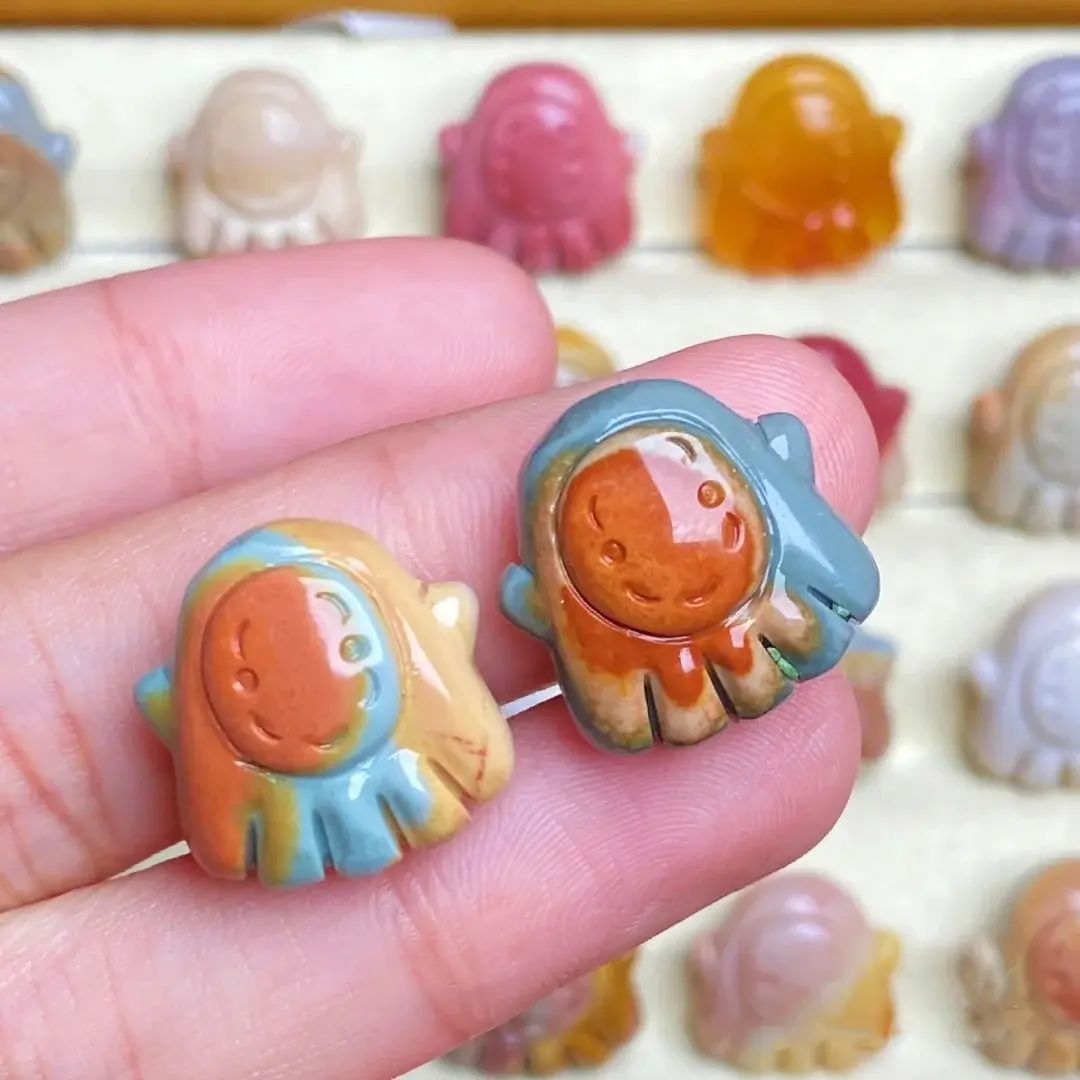 Natural agate No Face men's jewelry DIY accessories