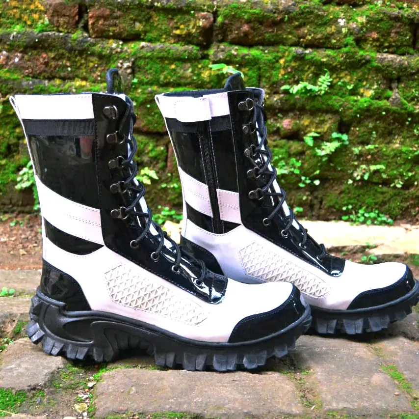 SEPATU BOOTS PDL PRIA JATAH PROVOS ( free+kaos kaki ) Karet Shoes tentara