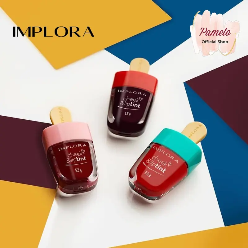 [TERMURAH!] [NEW!!] BPOM IMPLORA CHEEK & LIP TINT ES KRIM BIBIR LIPTINT ICE CREAM | IMPLORA JELLY TINT VIRAL 3
