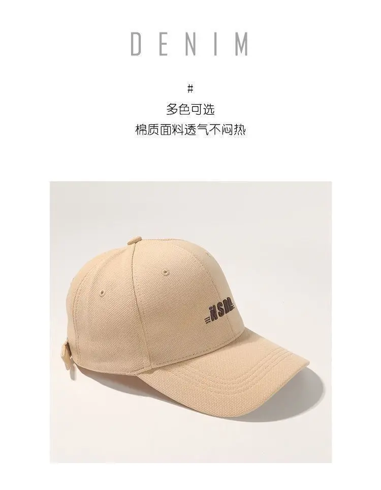 Product Introduction of 3D Hard Brim Baseball Cap for Women New Deep Crown Versatile Hard Brim Ins Style Sun Protection Face Slimming Letter Embroidery Duckbill Cap 9