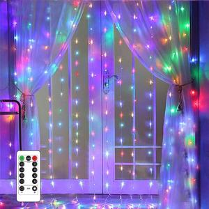 Cadena de luces LED alimentada por USB, 1 unidad de cadena de luces LED con cambio de color RGB y 8 modos de iluminación, Luz decorativa para fiestas en casa, jardín y boda