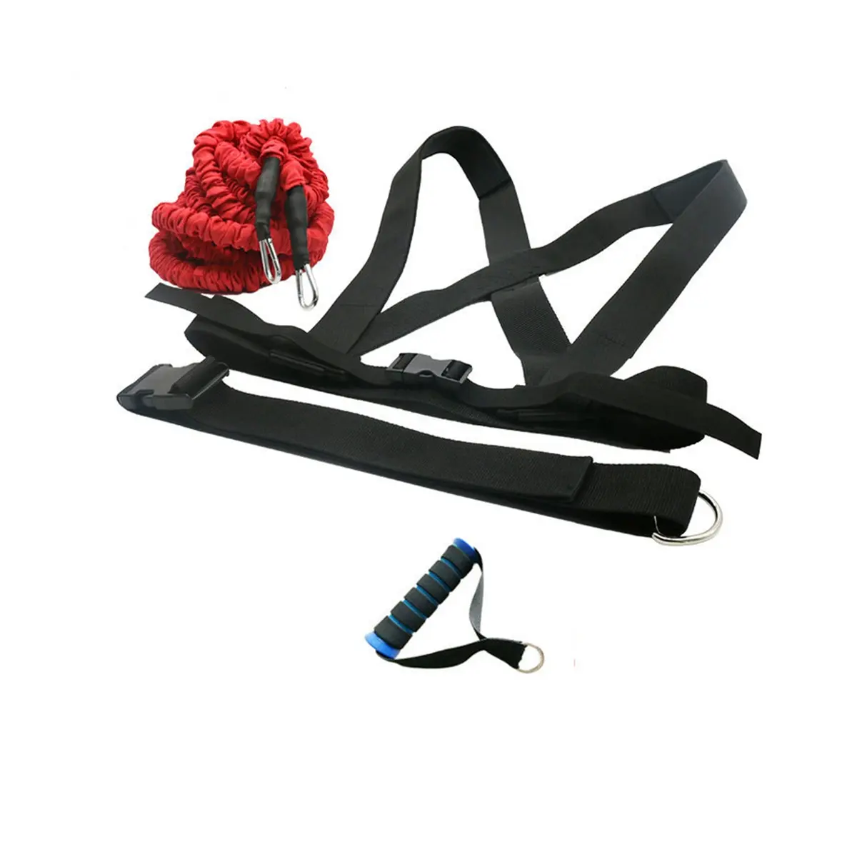 【overseas】Dual Resistance Training Rope Tension Rope Elastic Rope Track and Field Running Jump Fitness Training Rope
