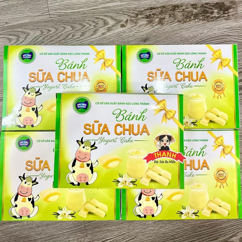 COMBO 5 HỘP 90 BÁNH SỮA CHUA YOGURT CAKE LONG THÀNH  MilkCake 200Gram/ hộp Đặc Sản Bò Sữa Long Thành Ăn Vặt Snack Food