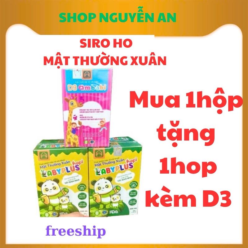 Siro ho MẬT  THƯỜNG XUÂN hỗ trợ giảm ho , bổ phế làm dịu cổ họng (MUA 1 HỘP TẶNG 1 HỘP KÈM VITAMIM D3) 0