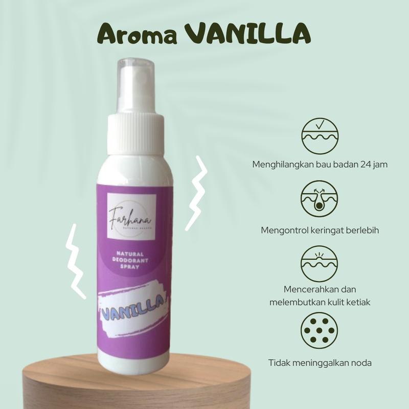 Deodorant tawas spray by Farhana Paket 5 Pcs penghilang bau badan efektif dan cepat non alkohol aman tanpa iritasi 6